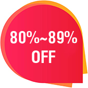 80%~89% OFF