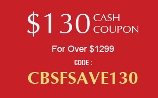$130 Cash Coupon For Over $1299