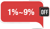 1%~9% OFF